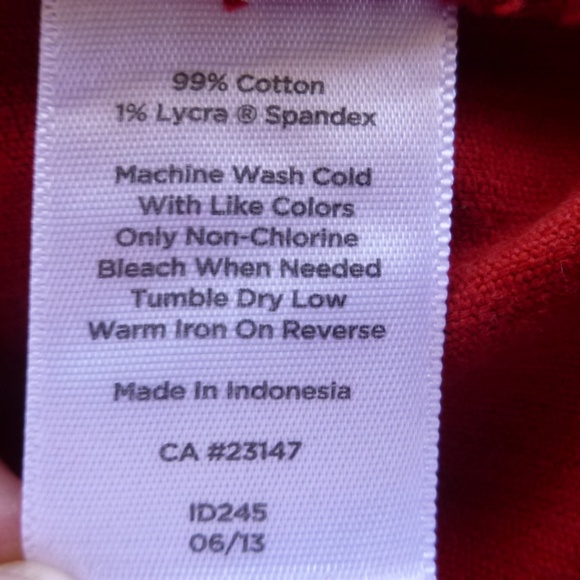 TALBOT'S - Heritage/Mini Corduroy Deep Red Jeans - Picture 8 of 8